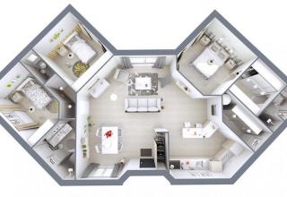 Modèle et plan de maison : LOTUS - 99.00 m²