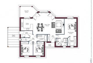 Modèle et plan de maison : LUMIERE ZEN - 107.00 m²