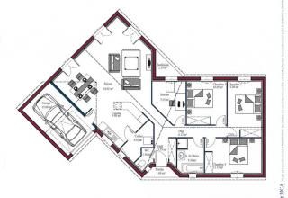 Modèle et plan de maison : MARENNES - 95.00 m²