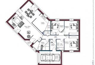 Modèle et plan de maison : MARENNES - 95.00 m²