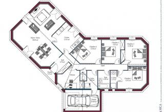 Modèle et plan de maison : MARENNES - 95.00 m²