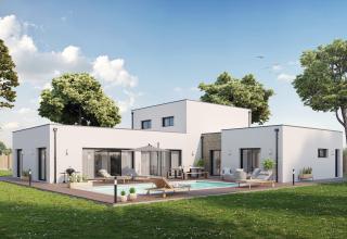 Modèle et plan de maison : MEZOS - 251.00 m²