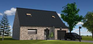 Modèle et plan de maison : Modèle 1bis - 64.00 m²