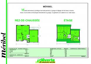 Modèle et plan de maison : Méribel - 125.64 m²