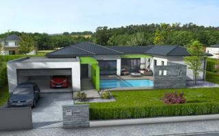 Modèle et plan de maison : OLIVINE - 124.00 m²