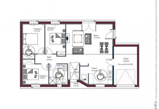 Modèle et plan de maison : OPTIMA INVESTISSEUR - 65.00 m²