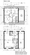 Modèle et plan de maison : PERLE 3.094 - 94.00 m²