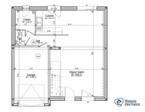 Modèle et plan de maison : Perle Noire - 0.00 m²