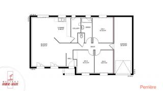 Modèle et plan de maison : Perrière - 108.00 m²