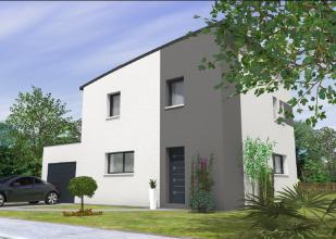 Modèle et plan de maison : Pers avt D-G - 100.00 m²