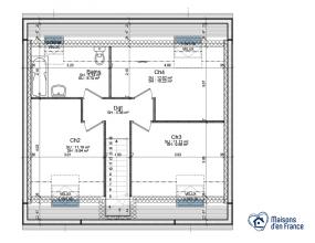 Modèle et plan de maison : Pierre de Lune - 0.00 m²