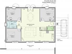 Modèle et plan de maison : Plein Sud - 99.00 m²