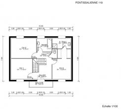 Modèle et plan de maison : Pontissalienne 119 - 119.00 m²