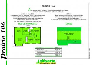 Modèle et plan de maison : Prairie 106 - 132.33 m²