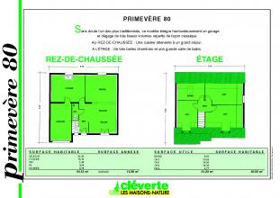 Modèle et plan de maison : Primevère 80 - 94.67 m²