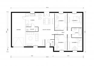 Modèle et plan de maison : Privilege 113 - 95.22 m²