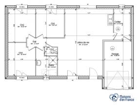 Modèle et plan de maison : Quartz - 0.00 m²