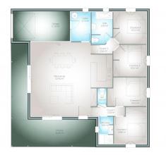 Modèle et plan de maison : Quatuor 117 - 117.00 m²