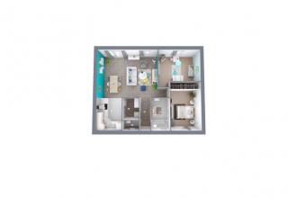 Modèle et plan de maison : RIVAGE - 70.00 m²
