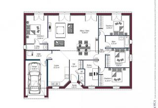 Modèle et plan de maison : ROCHELLE - 84.00 m²