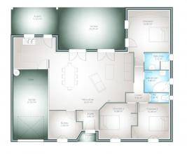 Modèle et plan de maison : Romance - 0.00 m²