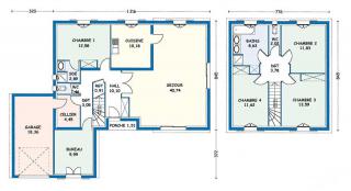 Modèle et plan de maison : Royan - 147.42 m²