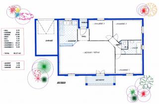 Modèle et plan de maison : Rubis 85 - 85.00 m²