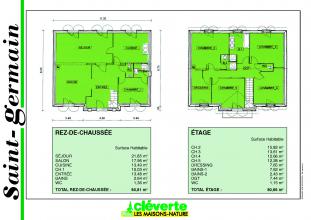 Modèle et plan de maison : Saint-Germain - 161.47 m²
