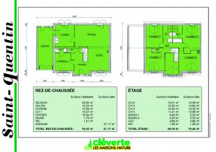 Modèle et plan de maison : Saint-Quentin - 138.21 m²