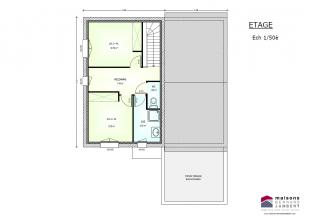 Modèle et plan de maison : sem 15 tuille - 95.00 m²