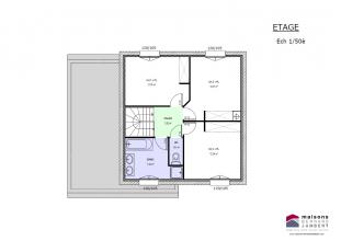 Modèle et plan de maison : sem 19 tuille - 105.00 m²