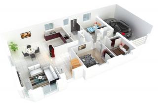 Modèle et plan de maison : Sérénité - 88.00 m²