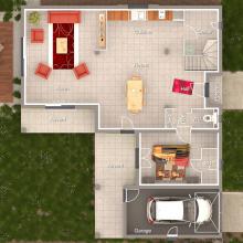 Modèle et plan de maison : TOPAZE - 130.00 m²