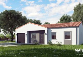 Modèle et plan de maison : Topaze 61 - 61.00 m²
