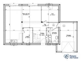 Modèle et plan de maison : Turquoise - 0.00 m²