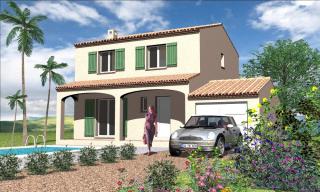 Modèle et plan de maison : Turquoise traditionnelle - 100.00 m²