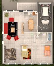 Modèle et plan de maison : VEGA - 79.00 m²
