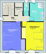 Modèle et plan de maison : Venise - 130.00 m²