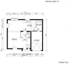 Modèle et plan de maison : Vercelloise 115/107 - 115.00 m²
