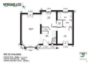 Modèle et plan de maison : Versailles - 137.00 m²