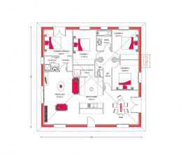Modèle et plan de maison : Villa Dona - 115.00 m²
