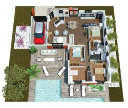 Modèle et plan de maison : Villa Mae - 100.00 m²