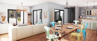 Modèle et plan de maison : Villa Patio - 133.00 m²