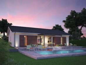 Modèle et plan de maison : Villa Rosa - 90.00 m²