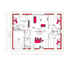 Modèle et plan de maison : Villa Rosa - 100.00 m²