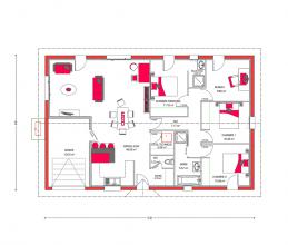 Modèle et plan de maison : Villa Rosa - 115.00 m²