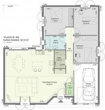 Modèle et plan de maison : Yucca - 107.00 m²