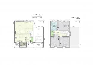 Modèle et plan de maison : Zoe - 115.00 m²