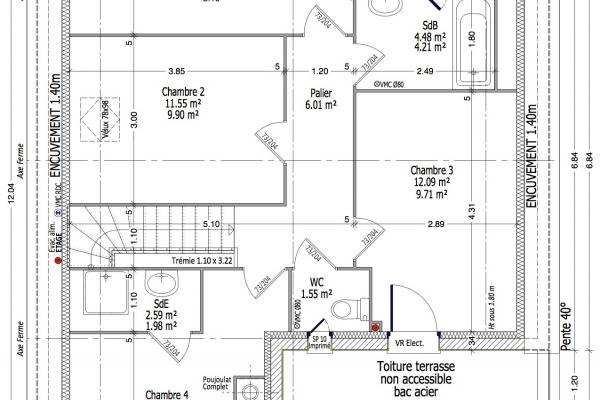 Modèle et plan de maison : ACHILEE C2G-112 - 112.00 m²
