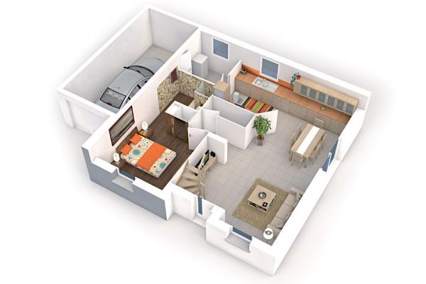 Modèle et plan de maison : Alizee - 110.00 m²